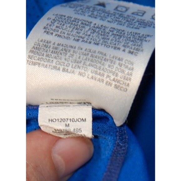 Nike Pro Combat Shirt Mens Medium Blue Long Sleeve Core Fitted Stretch Dri-Fit - Picture 8 of 8